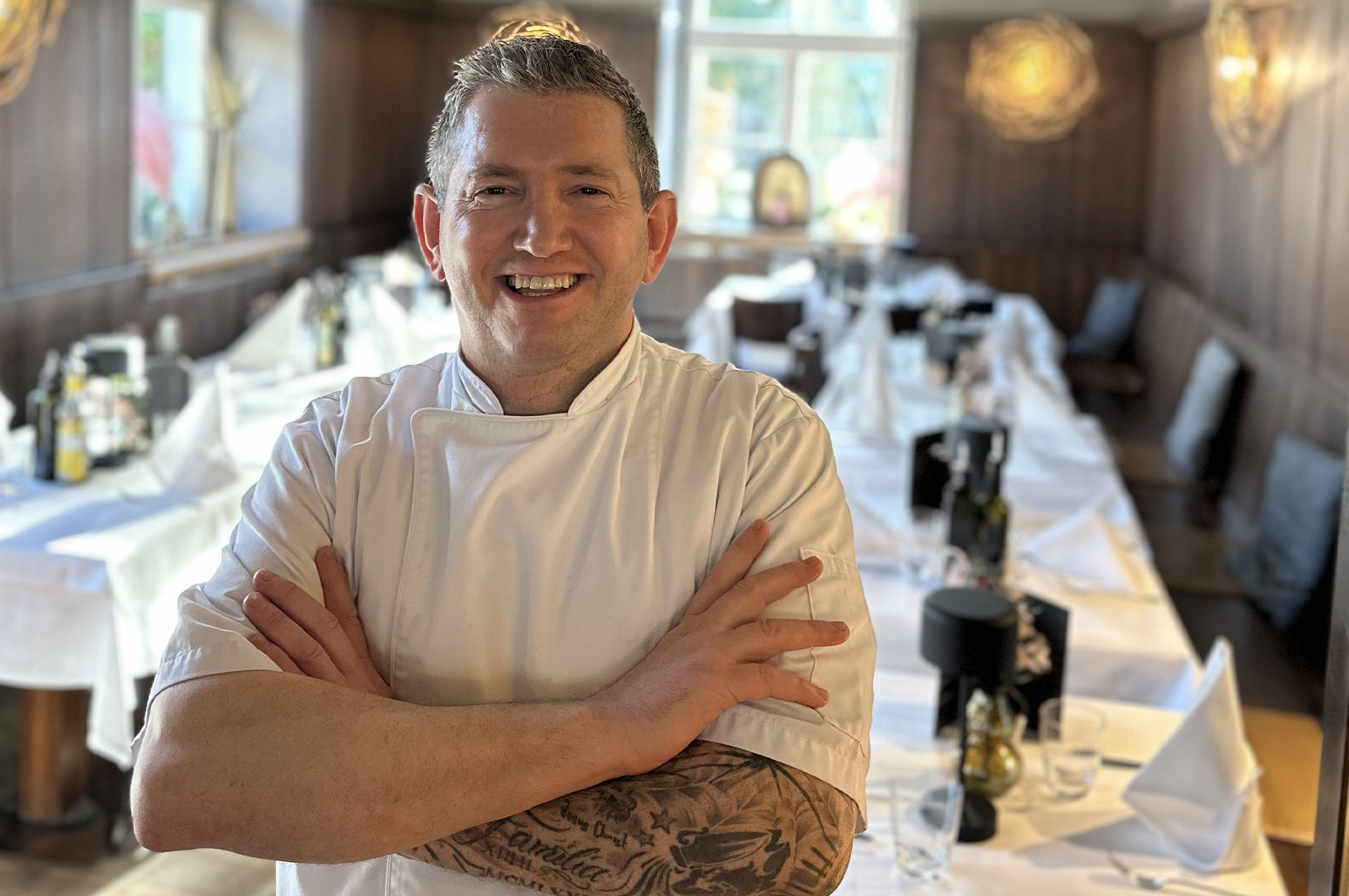 Der Küchenchef des Menzingers im Gastraum